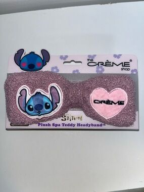 The Crème Shop Stitch Disney Special Edition Plush Spa Teddy Soft Headband
